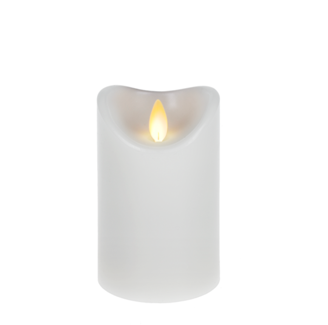 3x5 White Battery Operated LED Candle