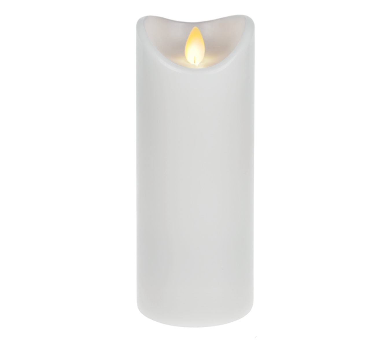 3x8 White Battery Operated LED Candle