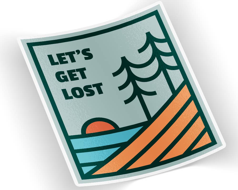 Let's Get Lost Sticker